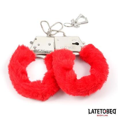 esposas-de-metal-furry-con-pelo-rojo