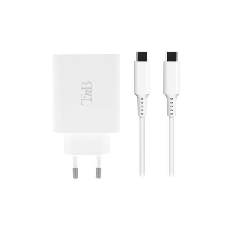 tnb-iclick-cargador-compacto-usb-c-y-usb-a-blanco