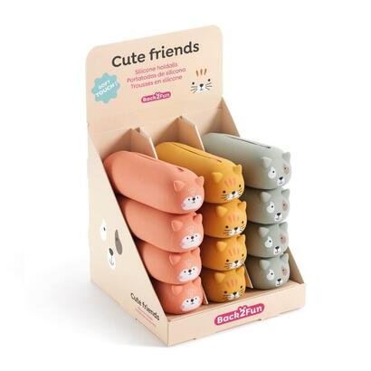 miquel-rius-back2fun-animales-cute-expositor-con-12-portatodos-de-silicona-4-de-cada-modelo-de-animal-cierre-con