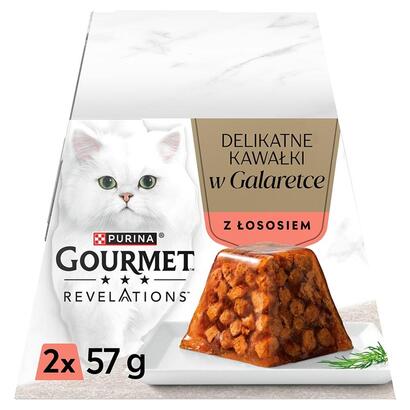 comida-humeda-para-gato-spurina-gourmet-revelations-chunks-in-jelly-with-salmon-2x57g