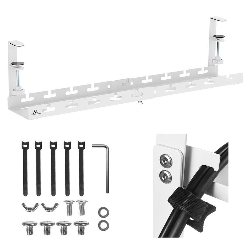 organizador-maclean-de-cables-bajo-escritorio-carga-max-5-kg-max-728-mm-blanco-mc-103-w-728mm-blanco-mc-103-w