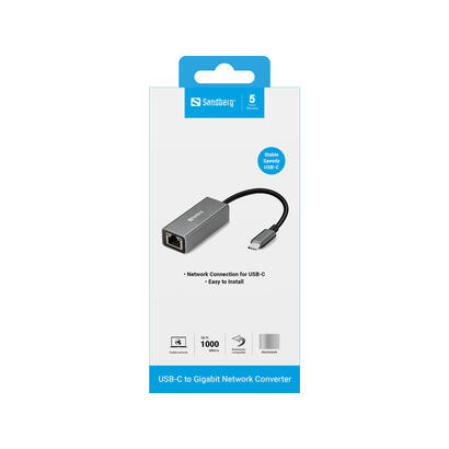 convertidor-sandberg-usb-c-a-rj45-gigabit-100mbps