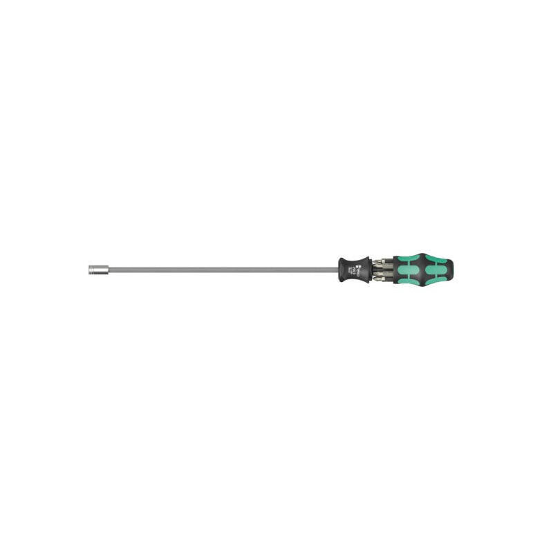 juego-de-puntas-wera-kraftform-kompakt-27-xl-universal-imperial-1-negroverde-7-piezas-cargador-integrado-5051032001