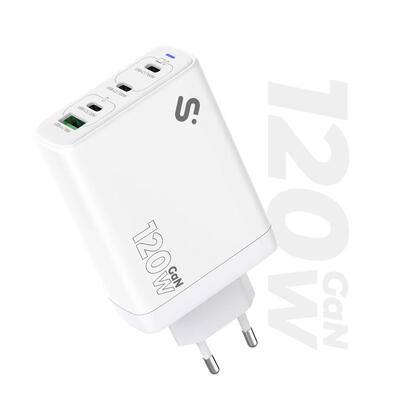 cargador-paredviaje-3xusb-c-usba-gan-120w-pd-blanco-subblim-cargador-subblim-gan-120w-usb-c-4-puertos-3x-usb-c-1x-usb-a