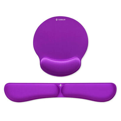 pack-de-reposamunecas-y-alfombrilla-ergonomica-subblim-ergo-memoryflex-purpura