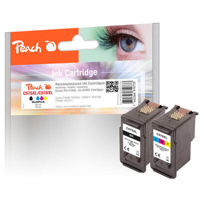 peach-pi100-483-cartucho-de-tinta-2-piezas-compatible-alto-rendimiento-xl-negro-magenta-amarillo-cian