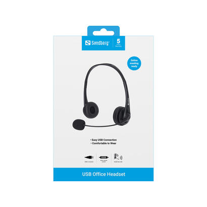 auriculares-sandberg-office-con-microfono-usb-estereo-negro