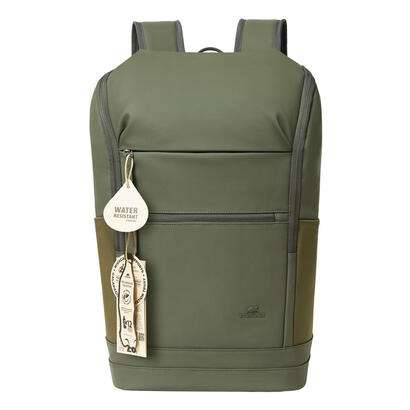 rivacase-eden-mochila-mochila-de-viaje-oliva-cuero-pu-poliester-tereftalato-de-polietileno-reciclado-rpet