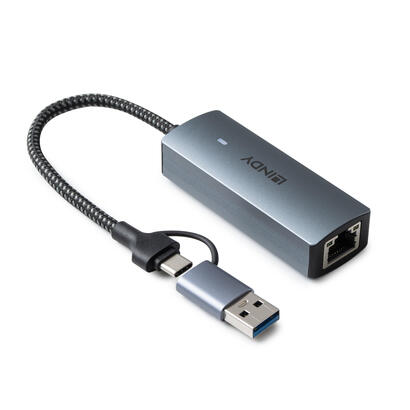 hub-lindy-43415-de-interfaz-usb-32-gen-2-31-gen-2-type-c-5000-mbits-gris