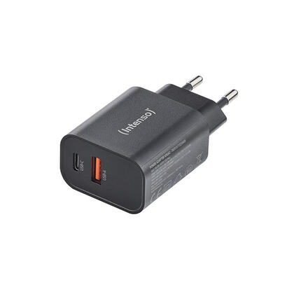 intenso-usb-ladegerat-1-x-usb-a-1-x-usb-c-30-watt-negro