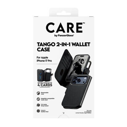 panzerglass-care-by-tango-2-in-1-wallet-case-w-magsafe-iphone-17-pro-funda-para-apple-iphone-17-pro-negro