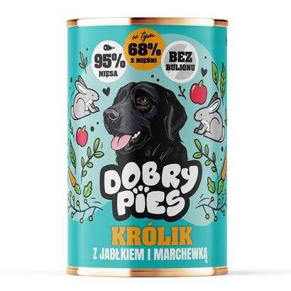 dobry-pies-krolik-z-jablkiem-i-marchewka-mokra-karma-para-perro-400g