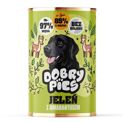 dobry-pies-jelen-z-amarantusem-mokra-karma-para-perro-400g