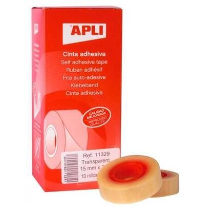 pack-de-10-unidades-apli-cinta-adhesiva-transparente-rollo-15mm-x-33m