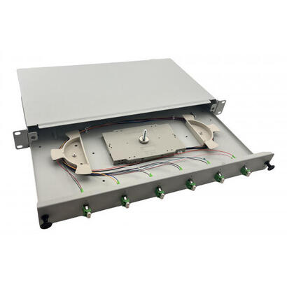 helos-lwl-19-spleissbox-6-x-lcapc-duplex-os2-spleissfertig-gris