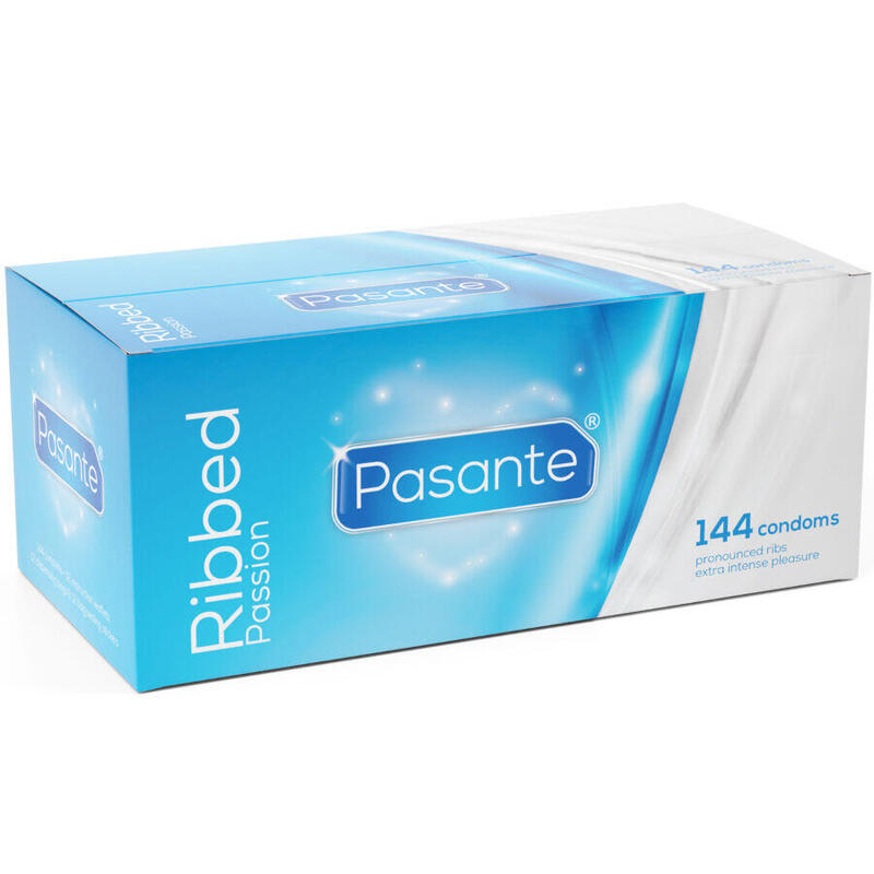 pasante-ribbed-passion-preservativos-caja-144-unidades pasante-ribbed-passion-preservativos-caja-144-unidades