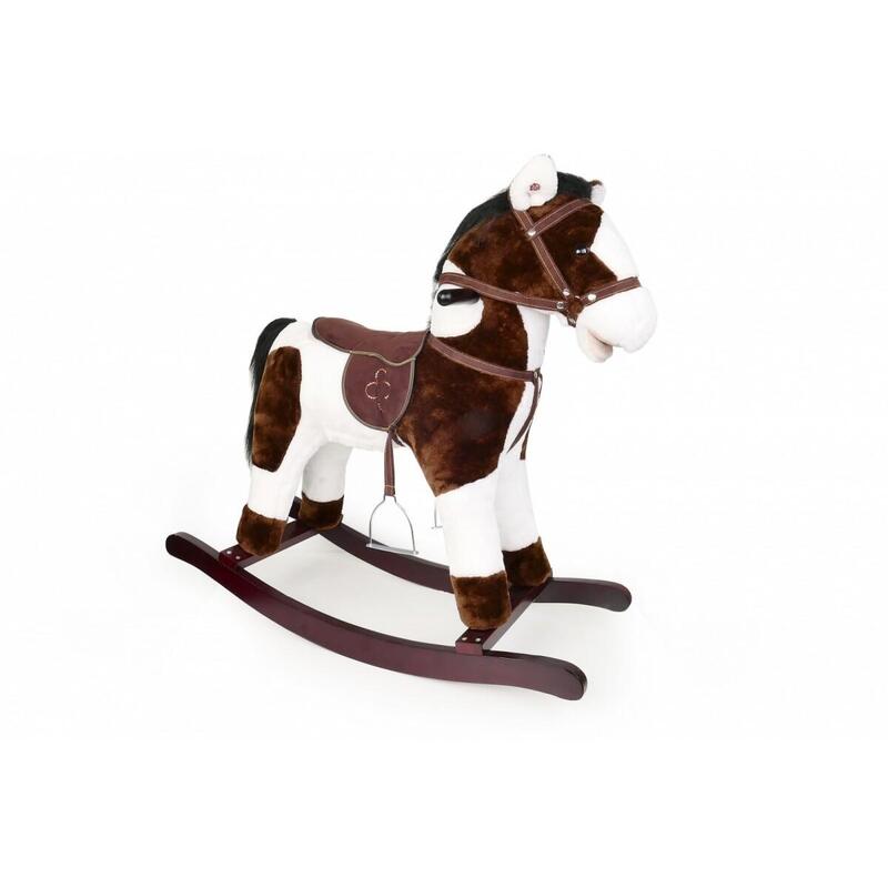 kon-na-biegunach-brazowo-bialy