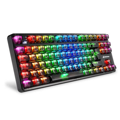 sharkoon-crystal-shark-teclado-para-gaming-negro