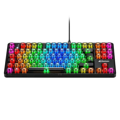 sharkoon-crystal-shark-teclado-para-gaming-negro