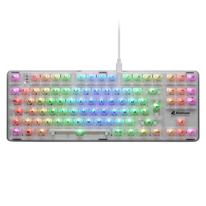 sharkoon-crystal-shark-teclado-para-gaming-blanco