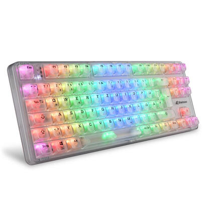 sharkoon-crystal-shark-teclado-para-gaming-blanco