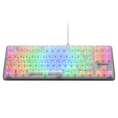 sharkoon-crystal-shark-teclado-para-gaming-blanco