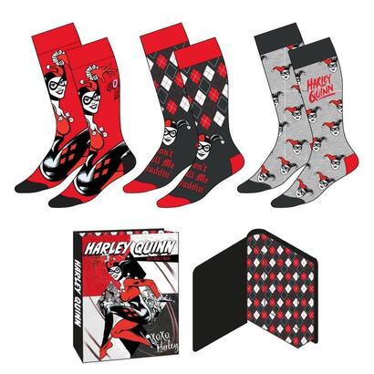 set-3-calcetines-harley-quinn-dc-comics-adulto