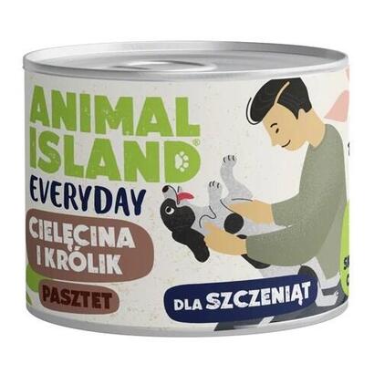 animal-island-everyday-cielecina-i-krolik-dla-szczeniat-puszka-185g