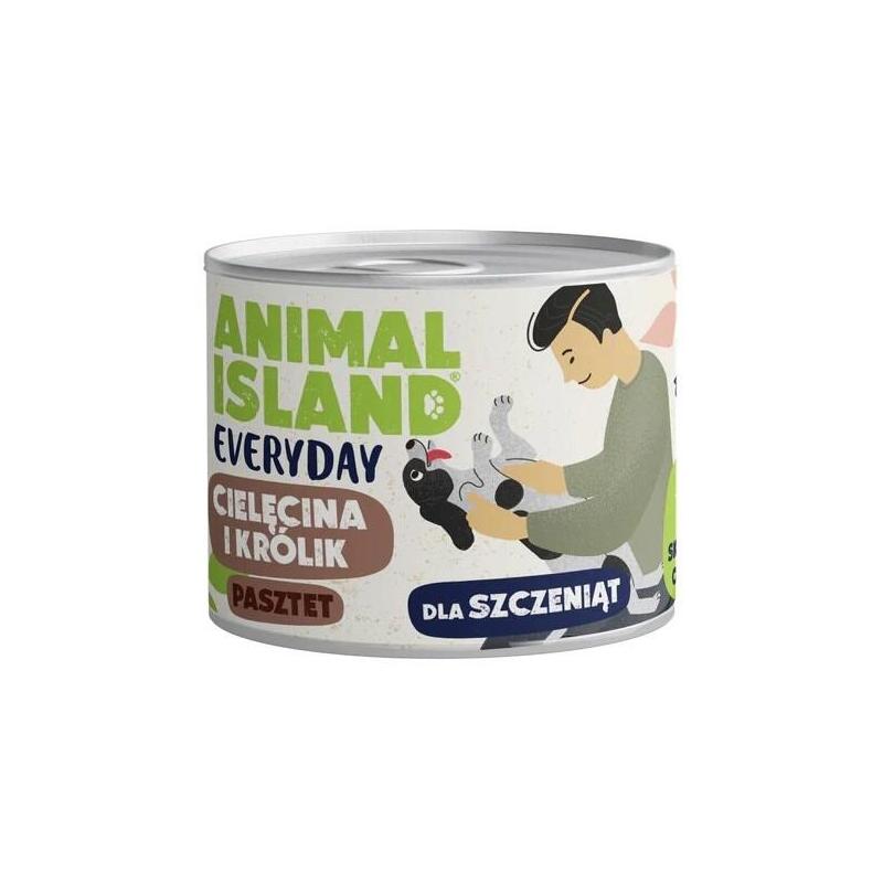 animal-island-everyday-cielecina-i-krolik-dla-szczeniat-puszka-185g