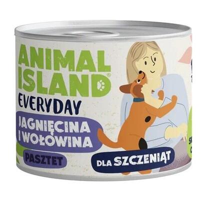 animal-island-everyday-wolowina-i-jagniecina-dla-szczeniat-puszka-185g