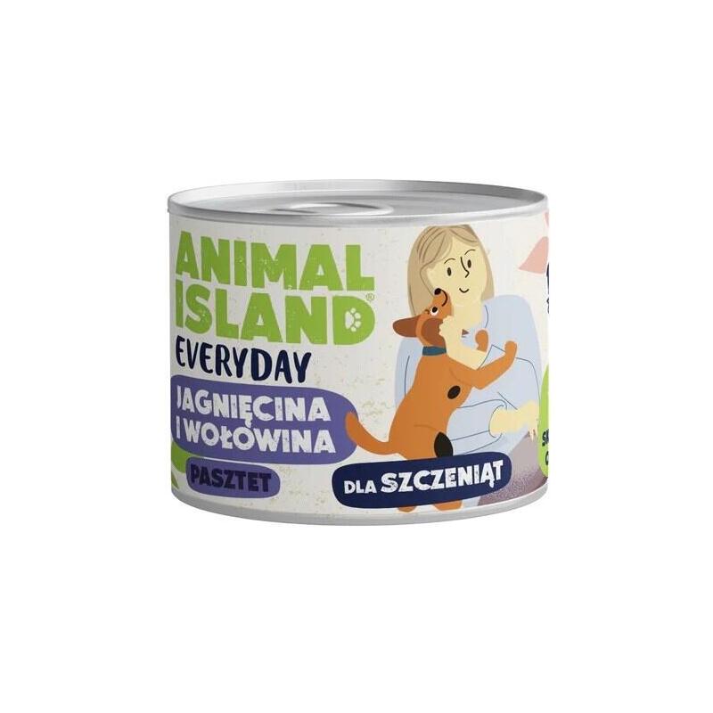 animal-island-everyday-wolowina-i-jagniecina-dla-szczeniat-puszka-185g