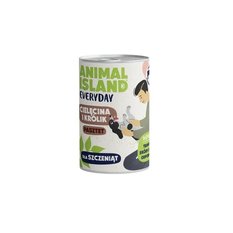 animal-island-everyday-cielecina-i-krolik-dla-szczeniat-puszka-400g