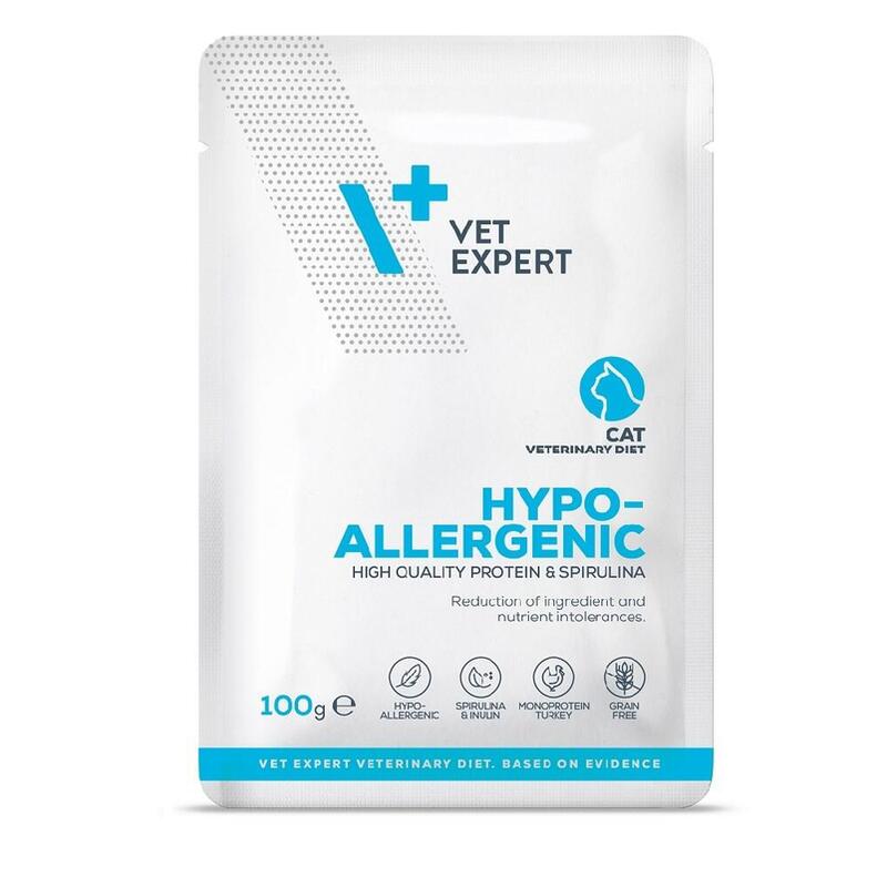 vet-expert-hypoallergenic-turkey-comida-humeda-para-gatos-100g