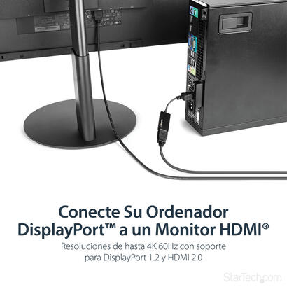 startech-conversor-4k-displayport-a-hdmi-mh-negro-dp2hd4k60s