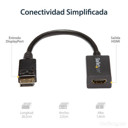 startech-adaptador-displayport-a-hdmi-mh-1920x1200-pasivo-dp2dvi2