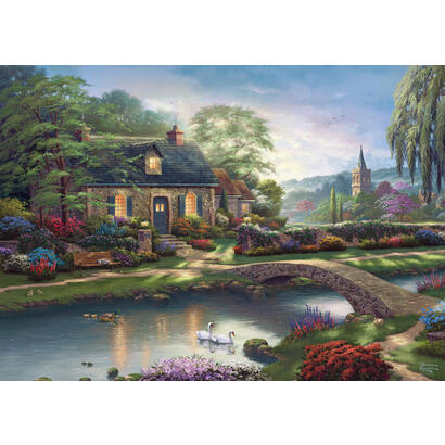 schmidt-spiele-thomas-kinkade-studios-stoney-creek-cottage-puzzle-1000-piezas-59775
