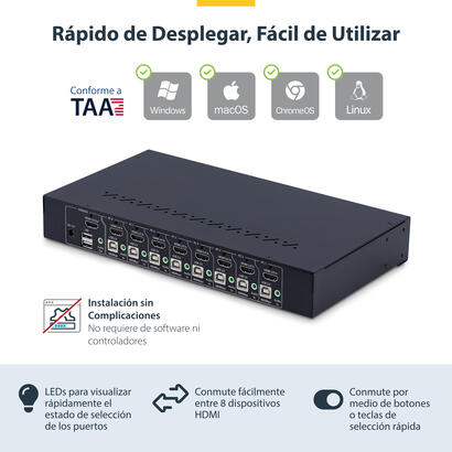 switch-kvm-de-8-puertos-hdmi-4k-60hz-1u-para-rack-r8ah202-kvm-switch
