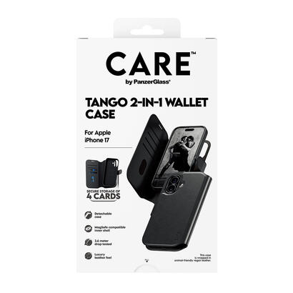 panzerglass-care-by-tango-2-in-1-wallet-case-w-magsafe-iphone-17-funda-para-apple-iphone-2025-non-pro-negro
