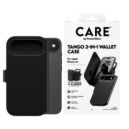 panzerglass-care-by-tango-2-in-1-wallet-case-w-magsafe-iphone-air-funda-para-apple-iphone-air-negro