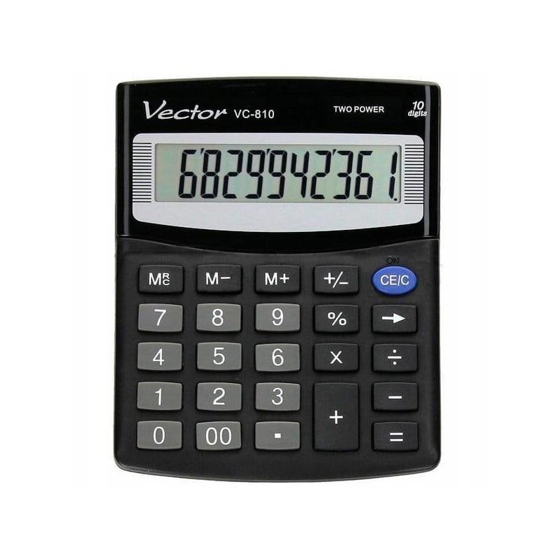 calculadora-vector-de-oficina-vc-810-negra
