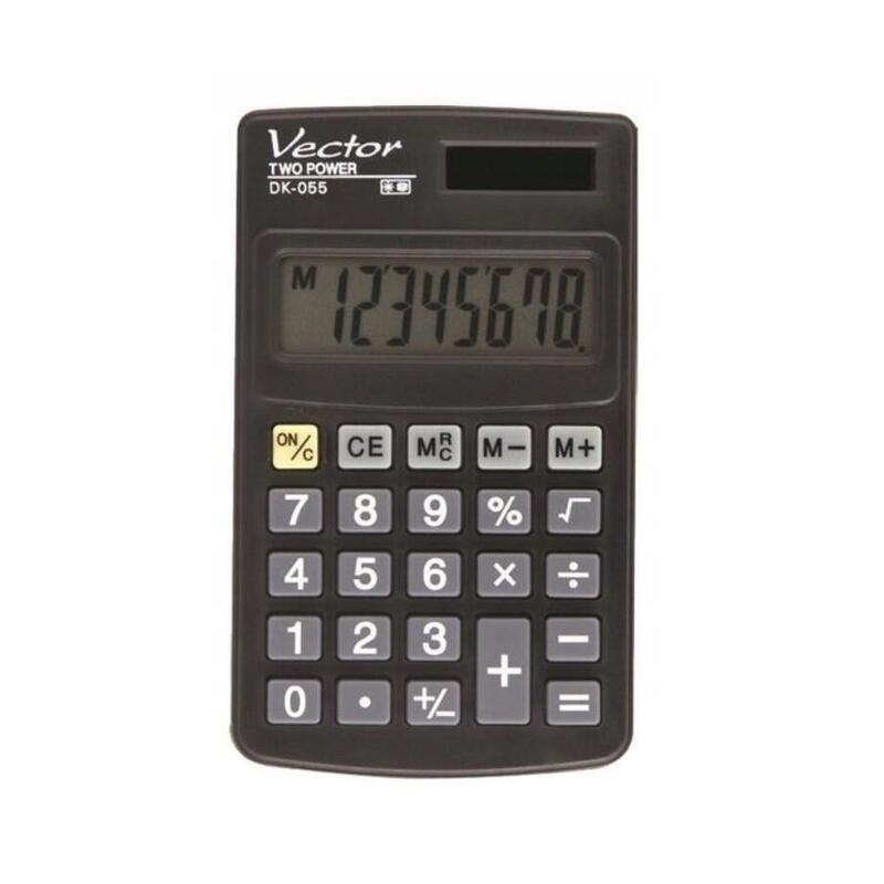calculadora-vector-de-bolsillo-dk-055-negra