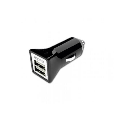 approx-cargador-de-coche-appusbcar31b-2xusb-negro