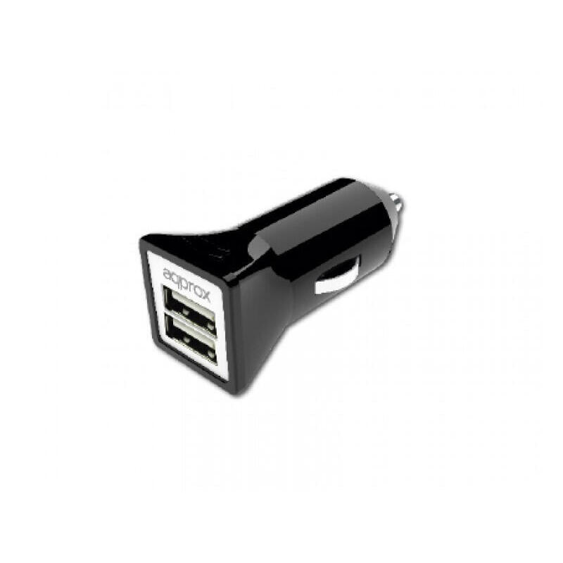approx-cargador-de-coche-appusbcar31b-2xusb-negro