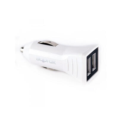 approx-cargador-para-coche-2-usb-5v31-ah-color-blanco-appusbcar31w