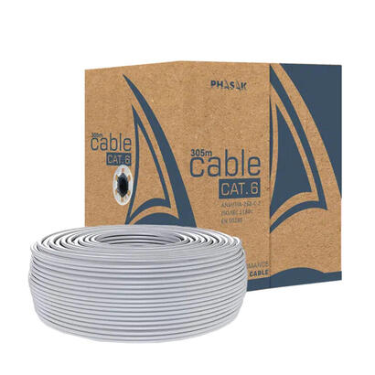 bobina-de-cable-rj45-ftp-phasak-phr-6312-cat6-305m-gris