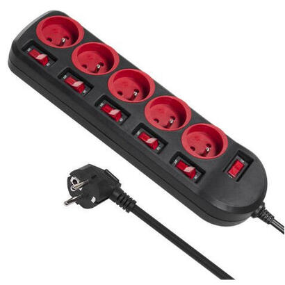 maclean-mce204-power-extension-lead-5-sockets-250vac10a-15m