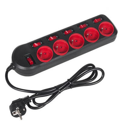maclean-mce204-power-extension-lead-5-sockets-250vac10a-15m