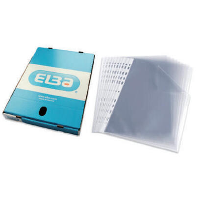 elba-funda-multitaladro-11-pp-cristal-a4-70-micras-standard-100u-