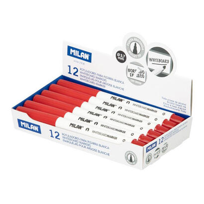 caja-de-12-rotuladores-rojos-o37mm-para-pizarra-blanca-milan