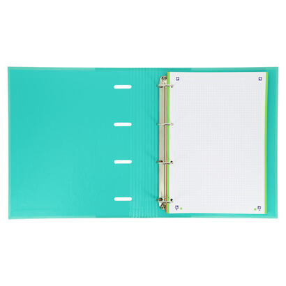 oxford-carpeta-4-anillas-classic-europeanbinder-c-recambio-100h-5x5-a4-ice-mint